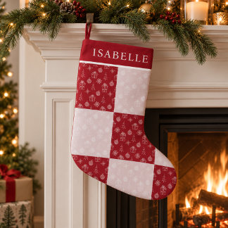 Petite Chaussette De Noël Décoration de vacances familiale personnalisée ave