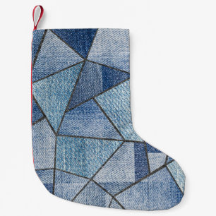 Petite Chaussette De Noël Dénim urbain : conception de maquillage désorganis