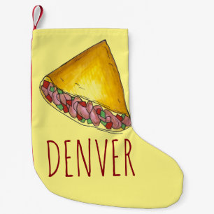 Petite Chaussette De Noël Denver Colorado Petit Déjeuner Omelette Omelette F