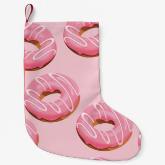 Petite Chaussette De Noël Des beignes glacées Arrière - plan sans soudure