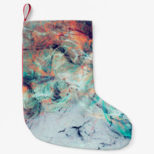 Petite Chaussette De Noël Des éclats artistiques lumineux. Abstraite peintur