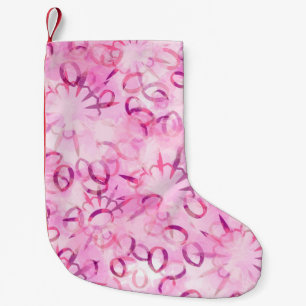 Petite Chaussette De Noël Design ethnique motif Abstrait. Aquarelle