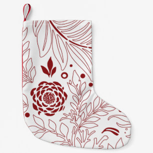 Petite Chaussette De Noël Design floral 28