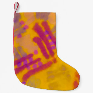 Petite Chaussette De Noël Dessin créatif Abstrait. Arrière - plan couleur au