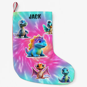 PETITE CHAUSSETTE DE NOËL DINOSAUR ENFANTS PERSONNALISÉS