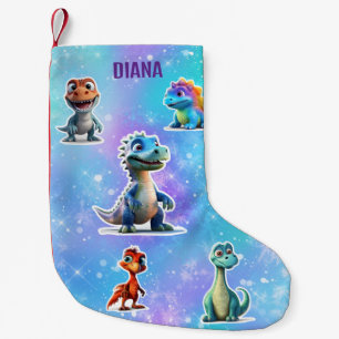 PETITE CHAUSSETTE DE NOËL DINOSAUR ENFANTS PERSONNALISÉS