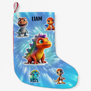 PETITE CHAUSSETTE DE NOËL DINOSAUR ENFANTS PERSONNALISÉS