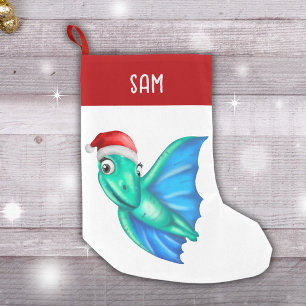 Petite Chaussette De Noël Dinosaur Stockage de Noël   Cute Dinosaur Vert