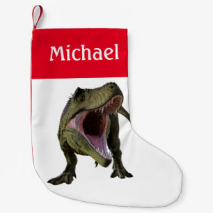 Petite Chaussette De Noël Dinosaure T-Rex Tyrannosaurus Personnalisé