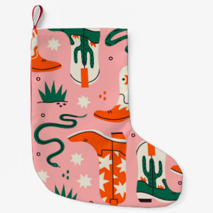Petite Chaussette De Noël Divers motif bottes de cowboy