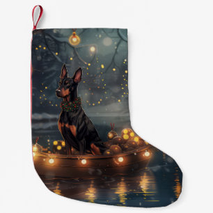 Petite Chaussette De Noël Doberman Christmas Festive Voyage
