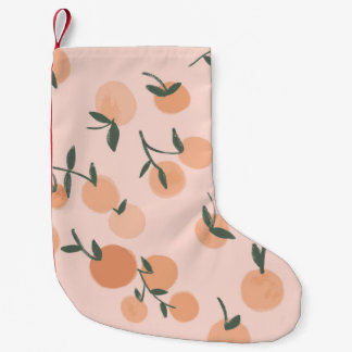 Petite Chaussette De Noël Doodart : Orange Cherry Vintage Motif