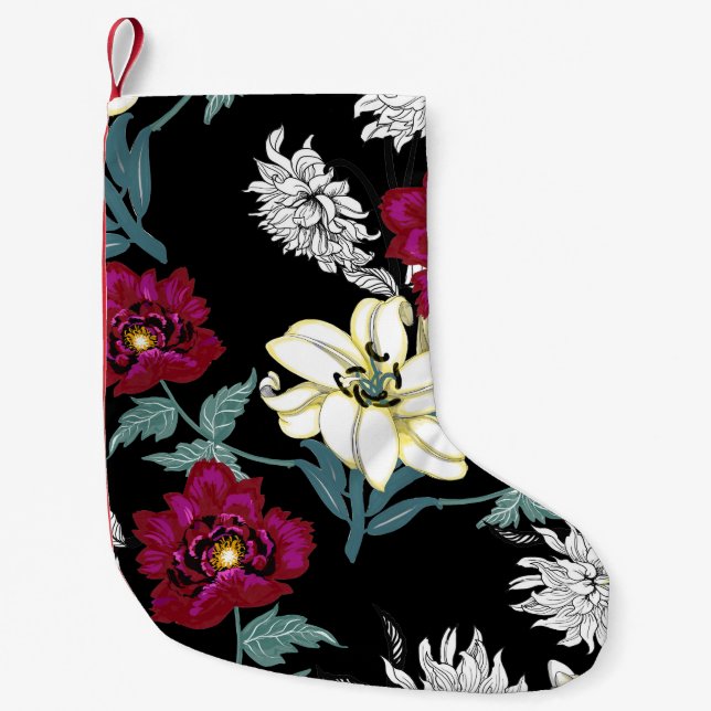 Petite Chaussette De Noël Doux tropicale : Aquarelle d'été (Devant)