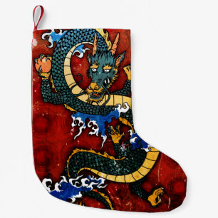Petite Chaussette De Noël Dragon japonais - Bonne fortune