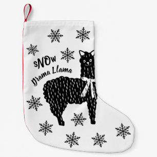 Petite Chaussette De Noël Drame de neige en hiver Llama