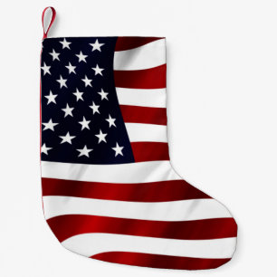 Petite Chaussette De Noël Drapeau américain