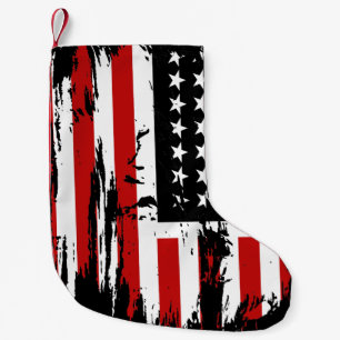 Petite Chaussette De Noël Drapeau américain vintage