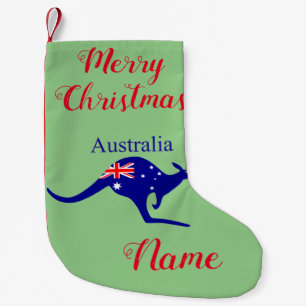 Petite Chaussette De Noël Drapeau Austral Kangourou Thunder_Cove