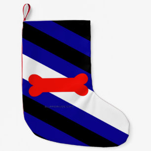 Petite Chaussette De Noël Drapeau de fierté de jeu de chiots de SlipperyJoe