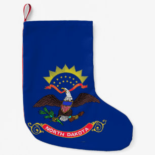 Petite Chaussette De Noël Drapeau de Noël du Dakota du Nord
