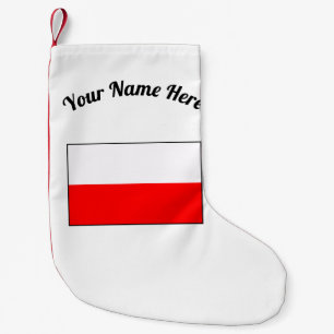 Petite Chaussette De Noël Drapeau polonais Stocker de Noël