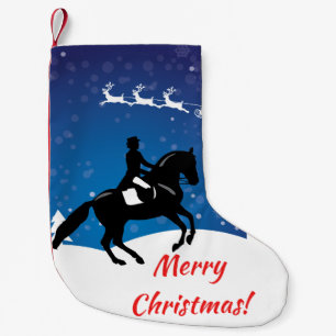Petite Chaussette De Noël Dressage du Cheval de Noël hiver
