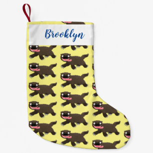 Petite Chaussette De Noël Drôle animal avide de carcajou