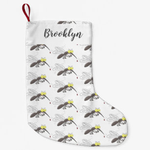 Petite Chaussette De Noël Drôle dessin d'insecte moustique