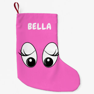 Petite Chaussette De Noël Drôle Noël Stocker Nom et couleur personnalisés
