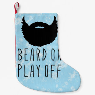 Petite Chaussette De Noël Drôle Sport Playoff Beard Noël Stocker