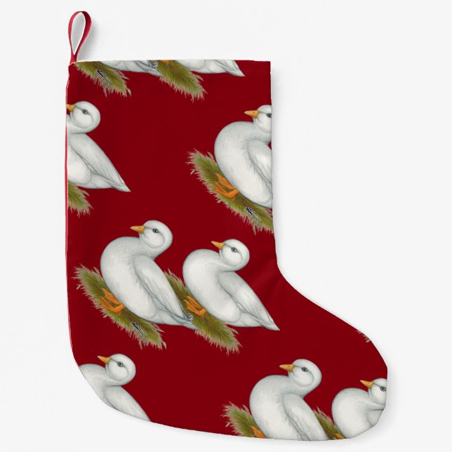 Petite Chaussette De Noël Ducks : White Calls (Devant)