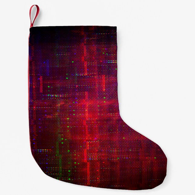 Petite Chaussette De Noël Écran de test abstrait (Devant)