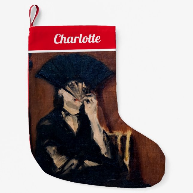 Petite Chaussette De Noël Edouard Manet - Berthe Morisot avec ventilateur (Devant)