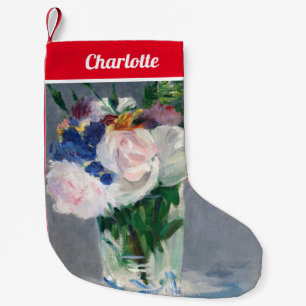 Petite Chaussette De Noël Edouard Manet - Fleurs dans un cristal