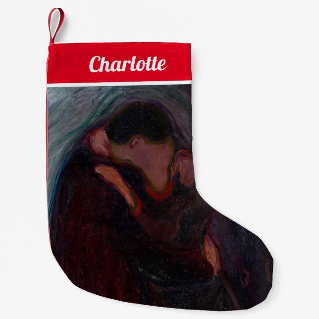 Petite Chaussette De Noël Edvard Munch - Le baiser (Devant)