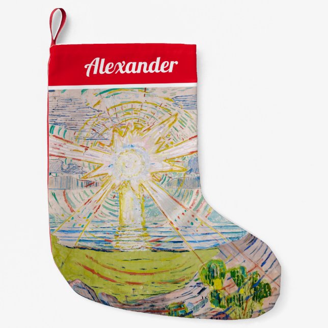 Petite Chaussette De Noël Edvard Munch - Le Soleil 1910 (Devant)
