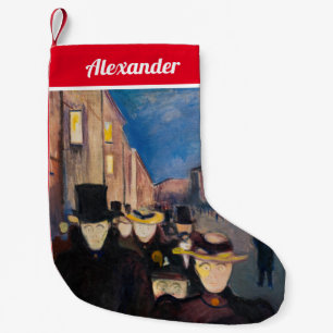 Petite Chaussette De Noël Edvard Munch - Soirée sur Karl Johan Street