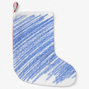 Petite Chaussette De Noël Égratignure au crayon coloré à l'éclosion