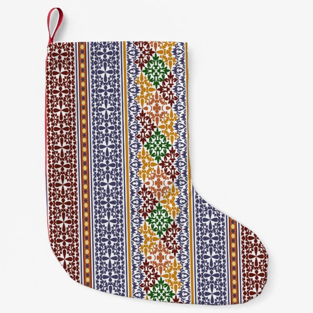 Petite Chaussette De Noël élégant motif ethnique (Devant)