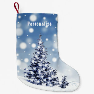 Petite Chaussette De Noël Élégant Noël Arbre neige Noël