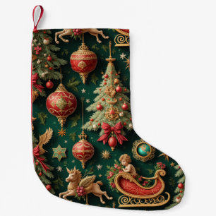 Petite Chaussette De Noël Élégant réveil baroque de Noël