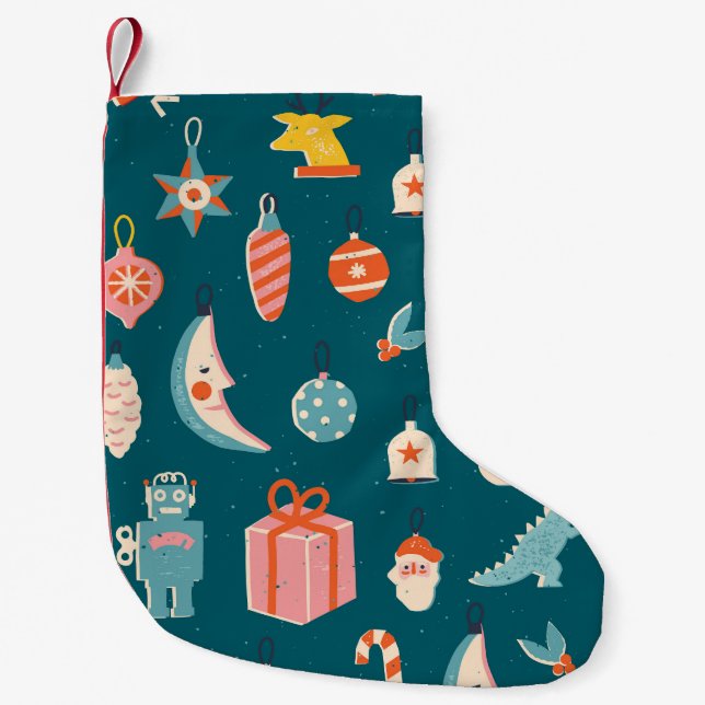 Petite Chaussette De Noël Éléments de Noël Jeu de vacances d'hiver (Devant)