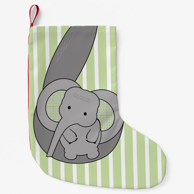 Petite Chaussette De Noël Éléphant de bébé (Devant)