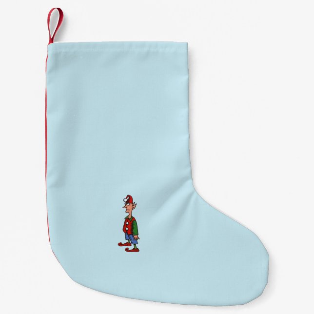 Petite Chaussette De Noël Elf À l'attention de Noël bas petit (Devant)