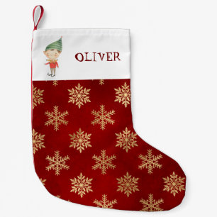 Petite Chaussette De Noël Elfe de Noël personnalisé Petit Stocki de Noël