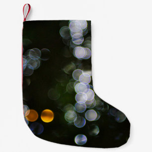 Petite Chaussette De Noël Emballage en plastique de couleur agrafé