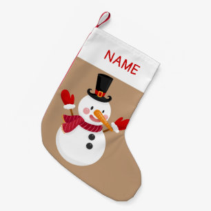 Petite Chaussette De Noël Embarquement de Noël brodé avec nom personnalisé