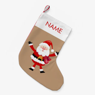 Petite Chaussette De Noël Embarquement de Noël brodé avec nom personnalisé