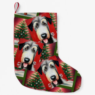 Petite Chaussette De Noël Embarquement de Noël irlandais pour le Wolfhound e