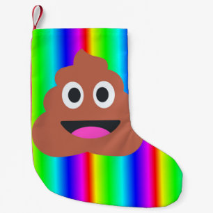 Petite Chaussette De Noël empoissonnerie arc-en-ciel émoji xmas noël stockag